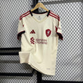 Liverpool Away Kit 2024/25 – Beige & Burgundy Edition