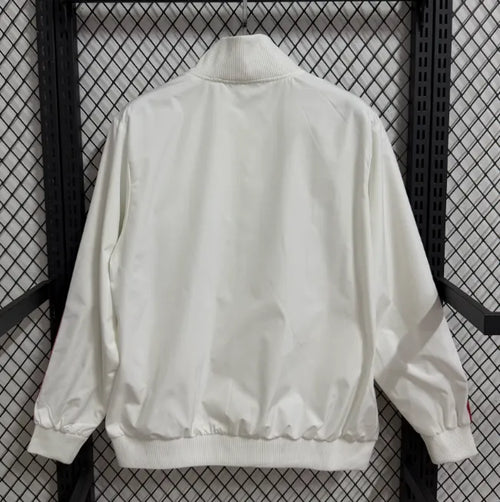 AC Milan retro windbreaker jacket white
